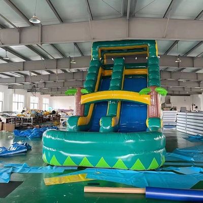 Deslizamento de água inflável de cor personalizada popular jardim comercial crianças tamanho adulto
