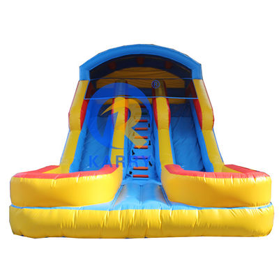 Shopping Mall Casa de salto inflável com piscina e dois escorregadores Instalação conveniente