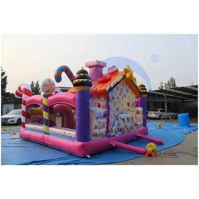 Slides de água comerciais de 14FT Slides duplos infláveis Slides de doces para aluguel de festas