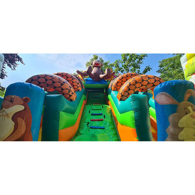Desembaçador inflável para diversão infantil no parque ao ar livre