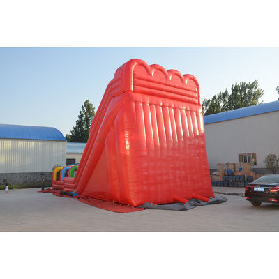 Verão Must-Have Slide de água inflável multicolor com piscina e zip line OEM aceitável