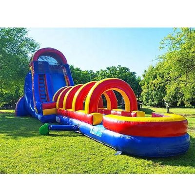 Campo de jogos ao ar livre Grandes escorregadeiras Parque de diversões usado Crianças Escorregadeira de água de PVC KR-GS610