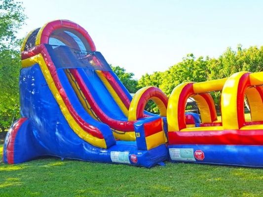 Campo de jogos ao ar livre Grandes escorregadeiras Parque de diversões usado Crianças Escorregadeira de água de PVC KR-GS610
