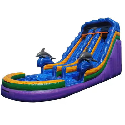 Envio expresso Deslizador de salto unisex Deslizador de água inflável com piscina Jogos Jogos