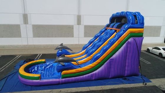 Envio expresso Deslizador de salto unisex Deslizador de água inflável com piscina Jogos Jogos