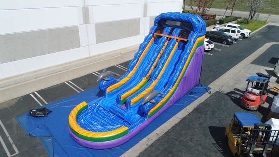 Envio expresso Deslizador de salto unisex Deslizador de água inflável com piscina Jogos Jogos