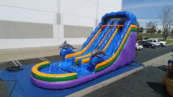 Envio expresso Deslizador de salto unisex Deslizador de água inflável com piscina Jogos Jogos