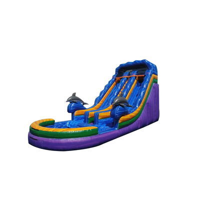 Envio expresso Deslizador de salto unisex Deslizador de água inflável com piscina Jogos Jogos