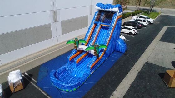 Ocasião Comercial Inflável Jogos Mármore Palmeira Bouncer Slide para brincar ao ar livre