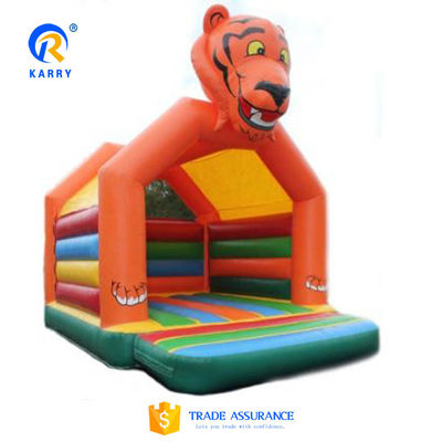 Castelo de cor personalizado Slide Combo Bouncy House inflável Castelo de tigre