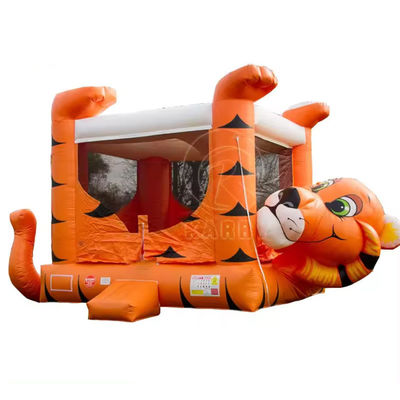 PORTABLE Naughty Tiger Bounce House Castelo de salto inflável com escorrega de piscina de água