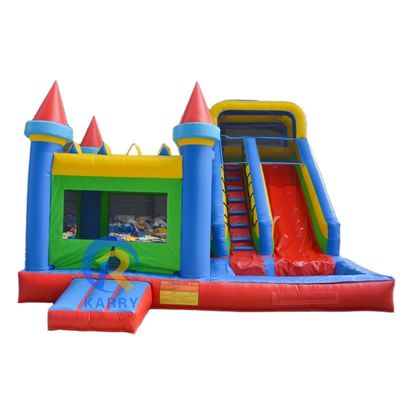 Slide de castelo inflável combo de PVC grande slide de casa de salto comercial