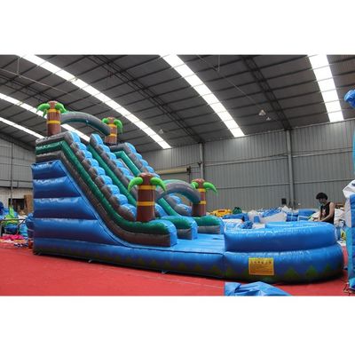 Slides de piscina infláveis personalizados para aluguel de grandes festas ao ar livre CE/ROSE Certificado