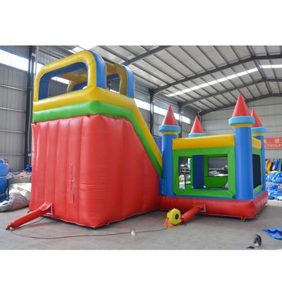Slide de castelo inflável combo de PVC grande slide de casa de salto comercial