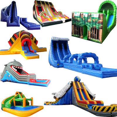 Impressão digital de diapositivas infláveis para piscinas para equipamentos comerciais de parque de diversões ao ar livre