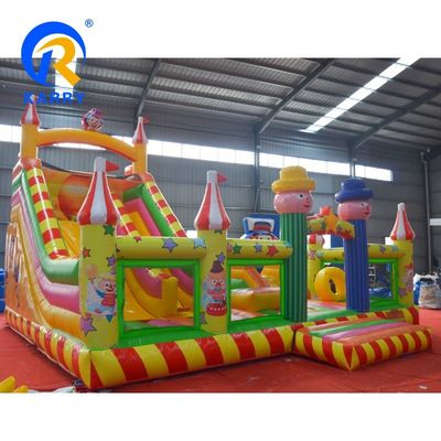 OEM aceito Clown Wizard Castelo de salto Slide Combo Casa de salto inflável com deslizamento