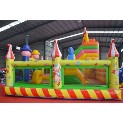 OEM aceito Clown Wizard Castelo de salto Slide Combo Casa de salto inflável com deslizamento