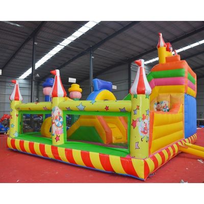 OEM aceito Clown Wizard Castelo de salto Slide Combo Casa de salto inflável com deslizamento
