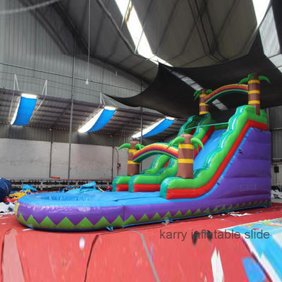 Slide de água inflável e trampolim personalizado para crianças