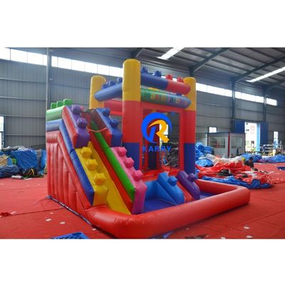 Casa de salto inflável com escorrega de 13 x 12 x 14,5 pés