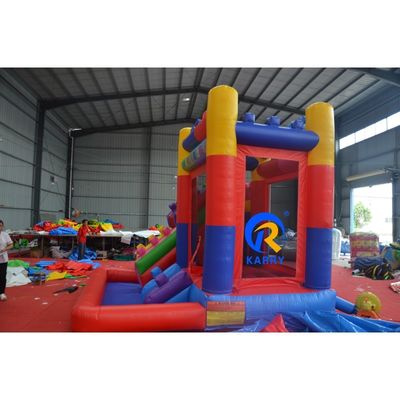 Casa de salto inflável com escorrega de 13 x 12 x 14,5 pés