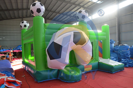 Logotipo personalizado Aceitável Parque de Trampolim Ar Inflavel para Parque de Jogos ao Ar Livre