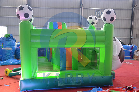 Logotipo personalizado Aceitável Parque de Trampolim Ar Inflavel para Parque de Jogos ao Ar Livre