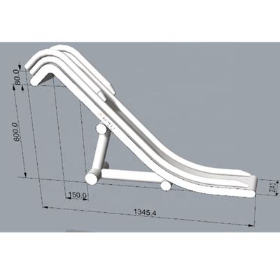 0Acessórios de madeira de lona de PVC de.55 mm Incluído Grande escorrega de iate inflável com piscina
