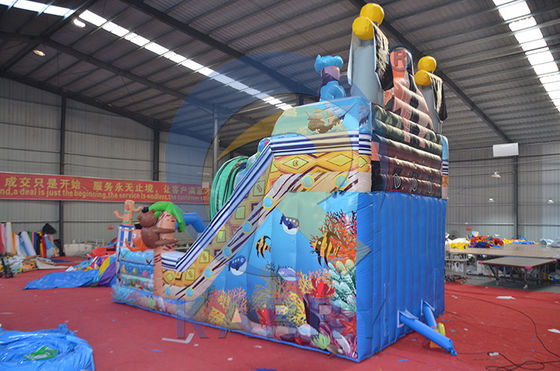 PVC comercial inflável Slide do castelo saltador Fun City Jumper para crianças e adultos