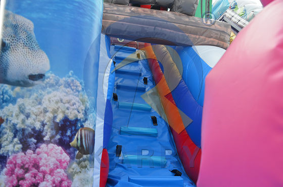 PVC comercial inflável Slide do castelo saltador Fun City Jumper para crianças e adultos