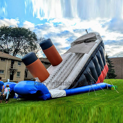 Área de Jogos ao Ar Livre Unisexo Deluxe Titanic Slide Inflável Grande Slide Inflável