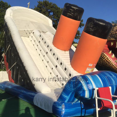 Área de Jogos ao Ar Livre Unisexo Deluxe Titanic Slide Inflável Grande Slide Inflável