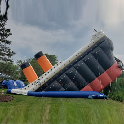 Área de Jogos ao Ar Livre Unisexo Deluxe Titanic Slide Inflável Grande Slide Inflável
