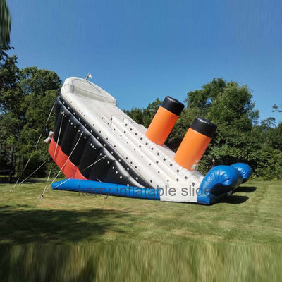 Área de Jogos ao Ar Livre Unisexo Deluxe Titanic Slide Inflável Grande Slide Inflável