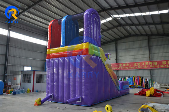 Grande casa de salto inflável com escorrega de verão Quente Twin Falls escorrega de água inflável