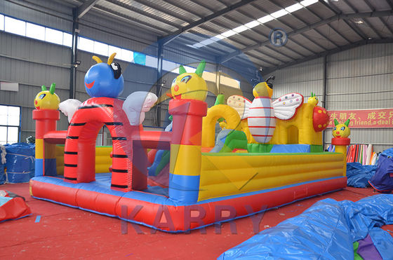 EN71/CE Certificado Large Jumping Castle Insect Paradise Bounce House para parque de diversões
