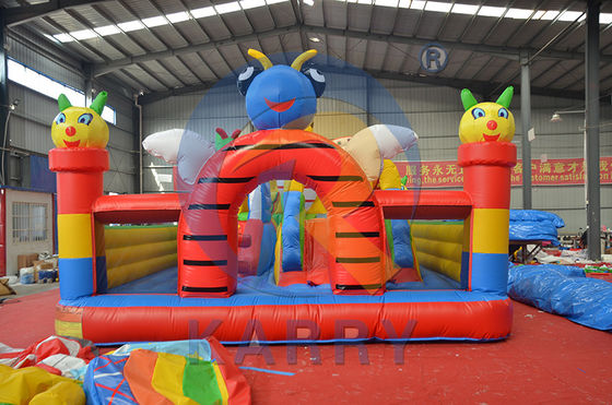 EN71/CE Certificado Large Jumping Castle Insect Paradise Bounce House para parque de diversões