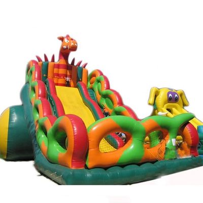 Piscina Flutuante Furacão Inflável Castelo Salto Slide Combo Tamanho Adulto Dinossauro Irado