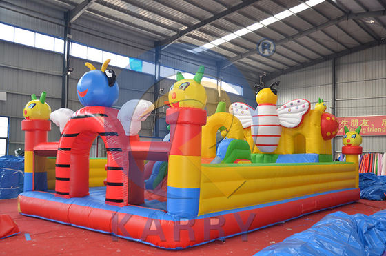 EN71/CE Certificado Large Jumping Castle Insect Paradise Bounce House para parque de diversões