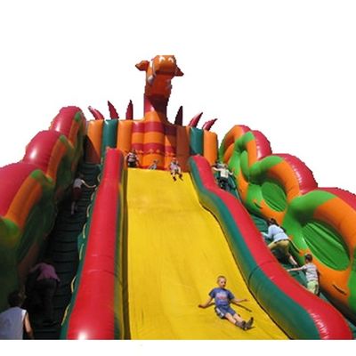 Piscina Flutuante Furacão Inflável Castelo Salto Slide Combo Tamanho Adulto Dinossauro Irado