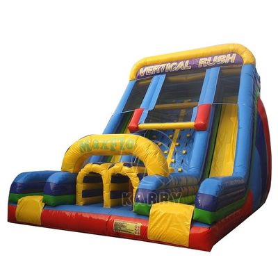 Jogos de competição de escalada de rocha para crianças Slide duplo Slide de água inflável para crianças