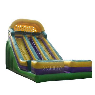Jogos de competição de escalada de rocha para crianças Slide duplo Slide de água inflável para crianças