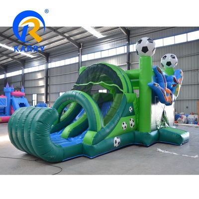 Combinado inflável para jogos de futebol para crianças Eventos Castelo Slide e Kit de Reparação