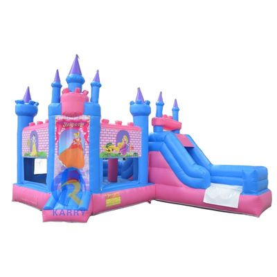Princesa de festa de salto do castelo Moonwalk inflável para entretenimento ativo
