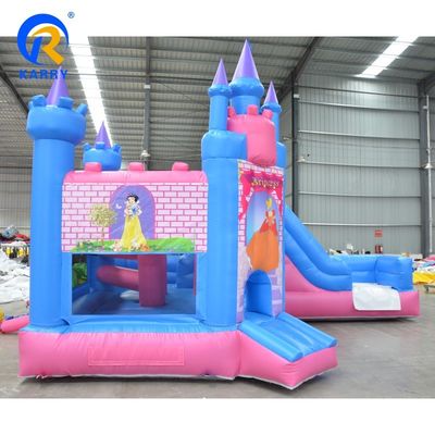 Princesa de festa de salto do castelo Moonwalk inflável para entretenimento ativo