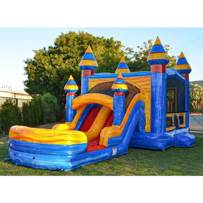 Commercial Grade Inflatable Jumpy Bounce com dois slides Blower Wet Dry Incluído Unisex