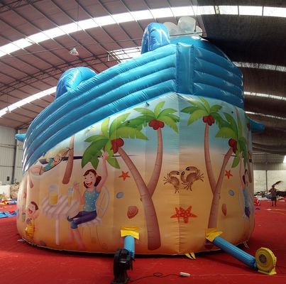 Impressão digital bebê inflável Dubai Water Slide com capacidade máxima 100-500kg
