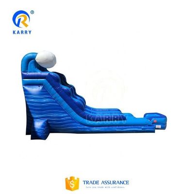 EN14960 Certificado Unisex Blue Slip And Slide Grande Slide de Água Inflável Comercial