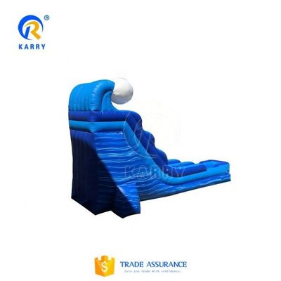 EN14960 Certificado Unisex Blue Slip And Slide Grande Slide de Água Inflável Comercial