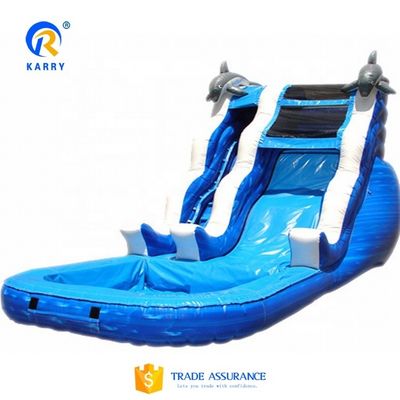 Bouncy Castle Water Slide Crocodile Creek Piscina de água inflável e Slide Jumping Castle